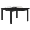 vidaXL Dohányzóasztal Fekete tölgy 60 x 60 x 36 cm Faanyag