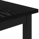 vidaXL Dohányzóasztal Fekete tölgy 100 x 50 x 45 cm Faanyag