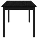 vidaXL Dohányzóasztal Fekete tölgy 100 x 50 x 45 cm Faanyag
