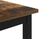 vidaXL Dohányzóasztal Füstös tölgy 80 x 80 x 45 cm Faanyag