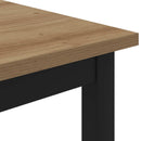 vidaXL Dohányzóasztal Művészi tölgy 80 x 80 x 45 cm Faanyag