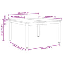vidaXL Dohányzóasztal Művészi tölgy 80 x 80 x 45 cm Faanyag