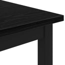 vidaXL Dohányzóasztal Fekete tölgy 100 x 100 x 45 cm Faanyag