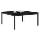 vidaXL Dohányzóasztal Fekete tölgy 100 x 100 x 45 cm Faanyag