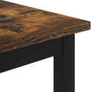 vidaXL Dohányzóasztal Füstös tölgy 100 x 100 x 45 cm Faanyag