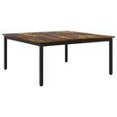 vidaXL Dohányzóasztal Füstös tölgy 100 x 100 x 45 cm Faanyag