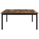 vidaXL Dohányzóasztal Füstös tölgy 100 x 100 x 45 cm Faanyag