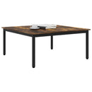 vidaXL Dohányzóasztal Füstös tölgy 100 x 100 x 45 cm Faanyag