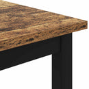 vidaXL Dohányzóasztal Öreg fa 100 x 100 x 45 cm Faanyag