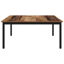 vidaXL Dohányzóasztal Öreg fa 100 x 100 x 45 cm Faanyag