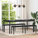 vidaXL pad Fekete tölgy 160 x 35 x 45 cm Szerelt Fa