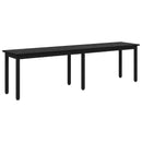 vidaXL pad Fekete tölgy 160 x 35 x 45 cm Szerelt Fa
