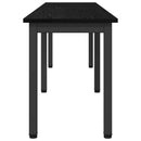 vidaXL pad Fekete tölgy 160 x 35 x 45 cm Szerelt Fa