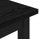 vidaXL pad Fekete tölgy 200 x 35 x 45 cm Szerelt Fa