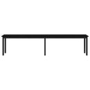 vidaXL pad Fekete tölgy 200 x 35 x 45 cm Szerelt Fa