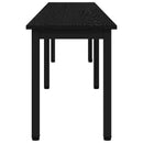 vidaXL pad Fekete tölgy 200 x 35 x 45 cm Szerelt Fa
