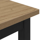 vidaXL pad Művészi tölgy 200 x 35 x 45 cm Szerelt Fa