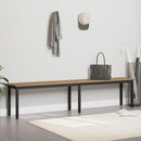 vidaXL pad Művészi tölgy 200 x 35 x 45 cm Szerelt Fa
