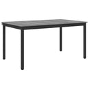 vidaXL Étkezőasztalok 150 x 78 x 75 cm FÉM