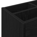 vidaXL Napernyő Állvány tárolóval Fekete tölgy 65 x 24 x 50 cm Faanyag