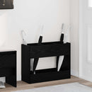 vidaXL Napernyő Állvány tárolóval Fekete tölgy 65 x 24 x 50 cm Faanyag