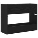 vidaXL Napernyő Állvány tárolóval Fekete tölgy 65 x 24 x 50 cm Faanyag