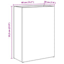 vidaXL Napernyő Állvány Sonoma tölgy 40 x 20 x 55,5 cm Szerelt Fa
