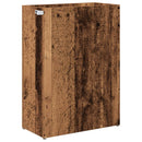 vidaXL Napernyő Állvány tárolóval Öreg fa 40 x 20 x 55,5 cm Szerelt Fa