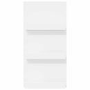 vidaXL Magazin állvány polcokkal Fehér 51 x 11 x 102 cm Faanyag