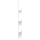 vidaXL Magazin állvány polcokkal Fehér 51 x 11 x 102 cm Faanyag