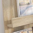 vidaXL Magazin állvány Sonoma tölgy 51 x 11 x 102 cm Szerelt Fa