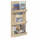 vidaXL Magazin állvány Sonoma tölgy 51 x 11 x 102 cm Szerelt Fa