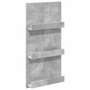 vidaXL Magazin állvány Beton Szürke 51 x 11 x 102 cm Szerelt Fa
