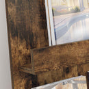 vidaXL Magazin állvány Füstölt tölgy 51 x 11 x 102 cm Faanyag