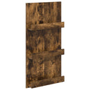 vidaXL Magazin állvány Füstölt tölgy 51 x 11 x 102 cm Faanyag