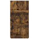 vidaXL Magazin állvány Füstölt tölgy 51 x 11 x 102 cm Faanyag