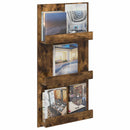 vidaXL Magazin állvány Füstölt tölgy 51 x 11 x 102 cm Faanyag