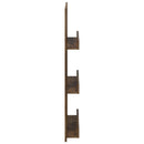 vidaXL Magazin állvány Füstölt tölgy 51 x 11 x 102 cm Faanyag