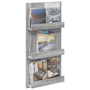 vidaXL Magazin állvány Szürke Sonoma 51 x 11 x 102 cm Faanyag