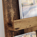 vidaXL Magazin állvány polcokkal Öreg fa 51 x 11 x 102 cm Faanyag
