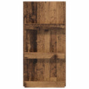 vidaXL Magazin állvány polcokkal Öreg fa 51 x 11 x 102 cm Faanyag