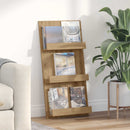 vidaXL Magazin állvány Artisan tölgy 51 x 11 x 102 cm Szerelt Fa