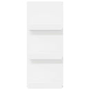 vidaXL Magazin állvány polcokkal Fehér 43 x 11 x 102 cm Faanyag