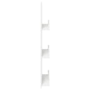 vidaXL Magazin állvány polcokkal Fehér 43 x 11 x 102 cm Faanyag