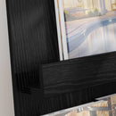vidaXL Magazin állvány Fekete tölgy 43 x 11 x 102 cm Szerelt Fa
