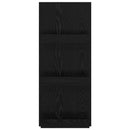 vidaXL Magazin állvány Fekete tölgy 43 x 11 x 102 cm Szerelt Fa