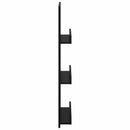 vidaXL Magazin állvány Fekete tölgy 43 x 11 x 102 cm Szerelt Fa
