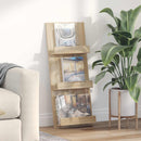 vidaXL Magazin állvány Sonoma tölgy 43 x 11 x 102 cm Szerelt Fa