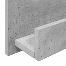 vidaXL Magazin állvány Beton Szürke 43 x 11 x 102 cm Szerelt Fa