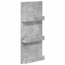 vidaXL Magazin állvány Beton Szürke 43 x 11 x 102 cm Szerelt Fa